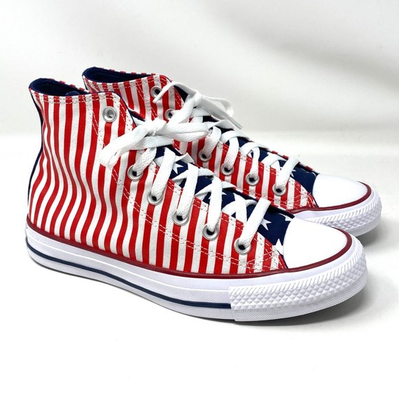 Converse Shoes - 💖MEGA SALE💖CONVERSE 170813F Women CTAS High Red White STARS STRIPES  Sneaker